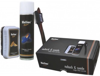 helios nubuck & suede shoe care kit