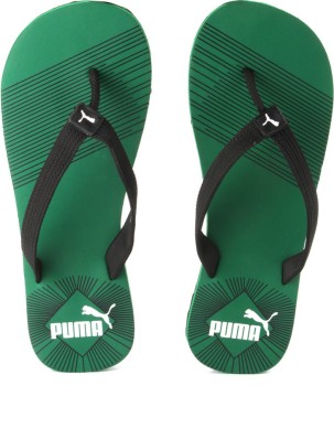 puma green slippers