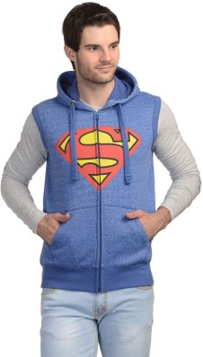 sleeveless superman hoodie