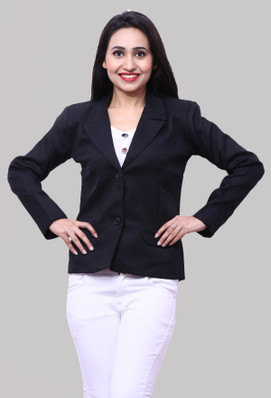 Knee Length Womens Readymade Blazers 