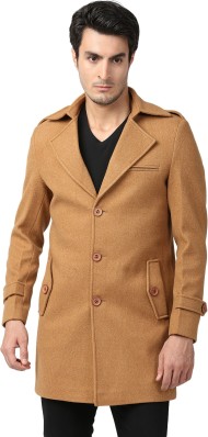 Mens Clothing Coats Long coats and winter coats Natural Fay Canvas Overcoat in Sand for Men 