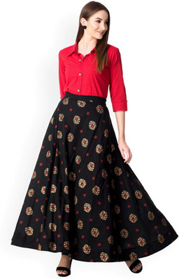 midi and top dress indian