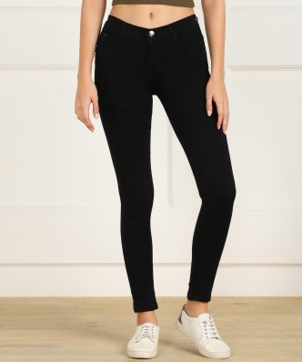 Current/Elliott Denim Trousers in Black Womens Clothing Jeans Skinny jeans 