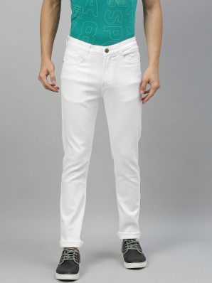 plain white jeans