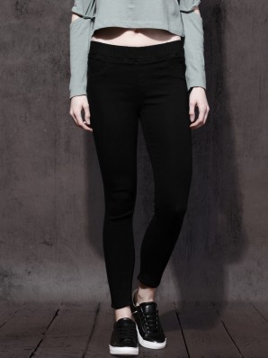 womens black jeggings