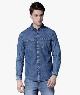 denim shirt for men flipkart
