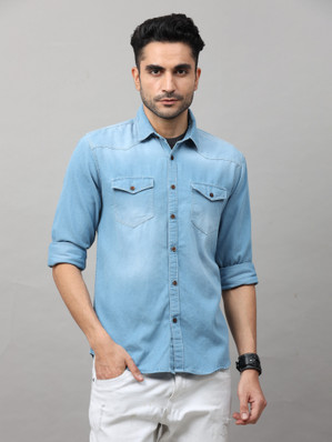 denim shirt for men flipkart