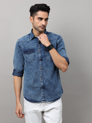denim shirt for men flipkart