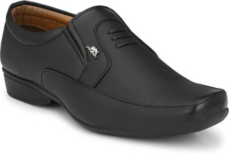 branded black shoes