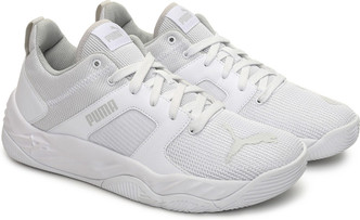 puma running white shoes