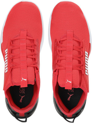 full red puma shoes