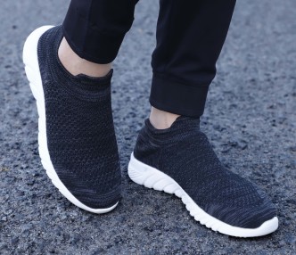 black slip on casual shoes