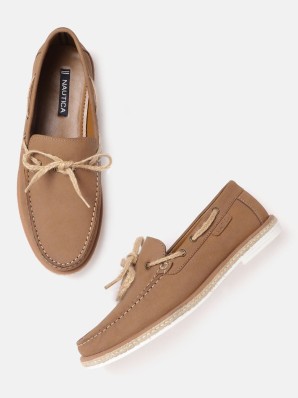 Fluchos Leather Niko Boat Shoes in Brown for Men Mens Shoes Slip-on shoes Boat and deck shoes 