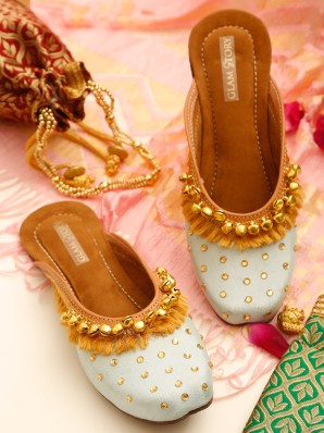 Indian Traditional Shoe for Girls, Shoes Womens Shoes Slip Ons Juttis & Mojaris Vihan Punjabi Combo 2 Jutti Pack For Women's Wedding Shoe & Juti for girls,Jutti Bridal Juti for Women 