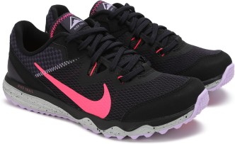 nike shoes pink black