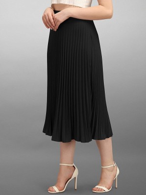 Fashion Skirts Midi Skirts H&M Divided Midi Skirt black casual look 