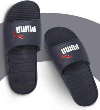 puma red slippers