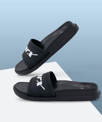 sparx slippers black