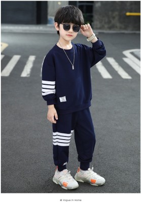 Yilaku Boys Clothes Tracksuit for Children Boy Dinosaur Sweatshirt & Sweatpant Set 