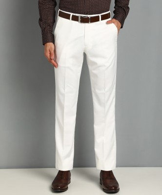 white formal pants men