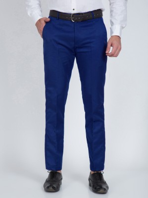 Blue Slacks and Chinos Casual trousers and trousers Dondup Cotton Pants in Dark Blue Mens Clothing Trousers for Men 