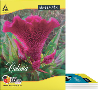 Classmate Notebook Book-size Notebook Ruled 72 Pages Multicolor