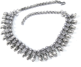 athizay Tribal Necklace Oxidised Metal 