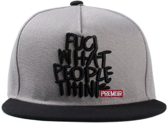 grey hip hop cap