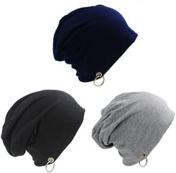 FashMade Solid Slouchy Ring Beanie Cap 