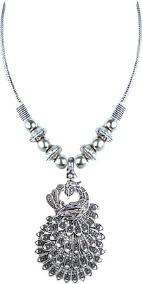 Waama Jewels Oxidized Silver Peacock 