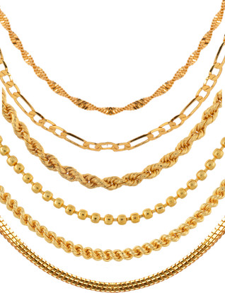 Gold-plated Plated Brass Chain 
