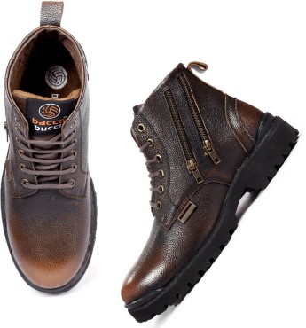 pure leather boots for men