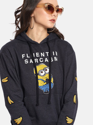 Minion sweatshirt womens clearance