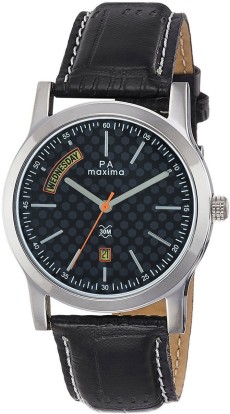 maxima watches with day and date