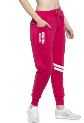 womens pink track pants