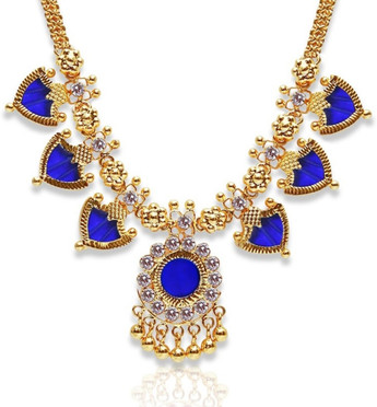 RFJ Blue Palakka Adjustable Necklace 