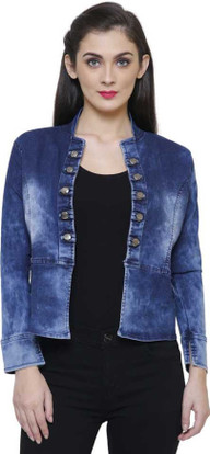 GSA MALL Full Sleeve Washed Women Denim 