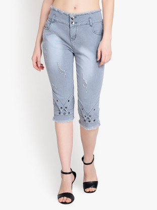 denim capri