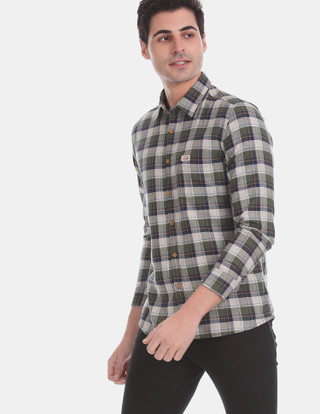 U.S. POLO ASSN. Men Checkered Casual 