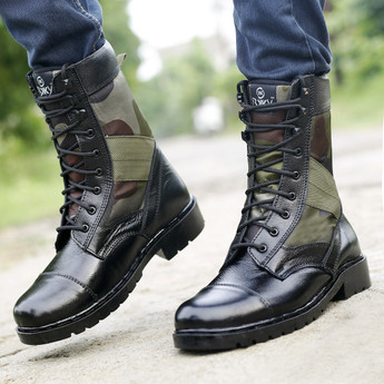 BXXY Commando Army Leather Boots For 