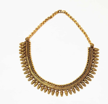 athizay Antique Gold oxidised Necklaces 