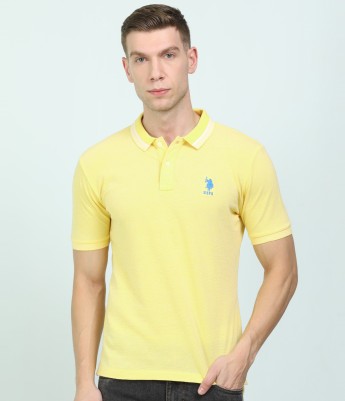 us polo shirt yellow