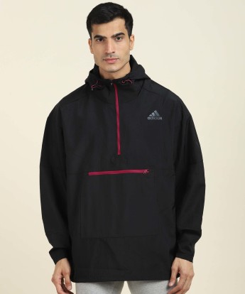 adidas half zip windbreaker