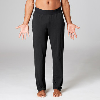 Decathlon Solid Men Black Track Pants 