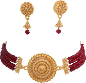 MELONLY Gold plated necklace set 