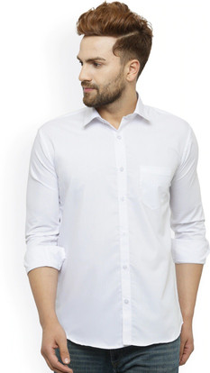 Buy white luxury Men Solid Casual 