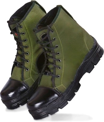 mens army green boots