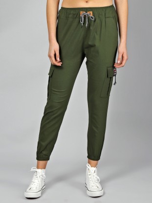 green track pants womens