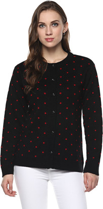 MODEVE Polka Print Round Neck Casual 