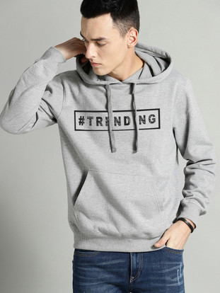 Sleeve Printed Men Sweatshirt 